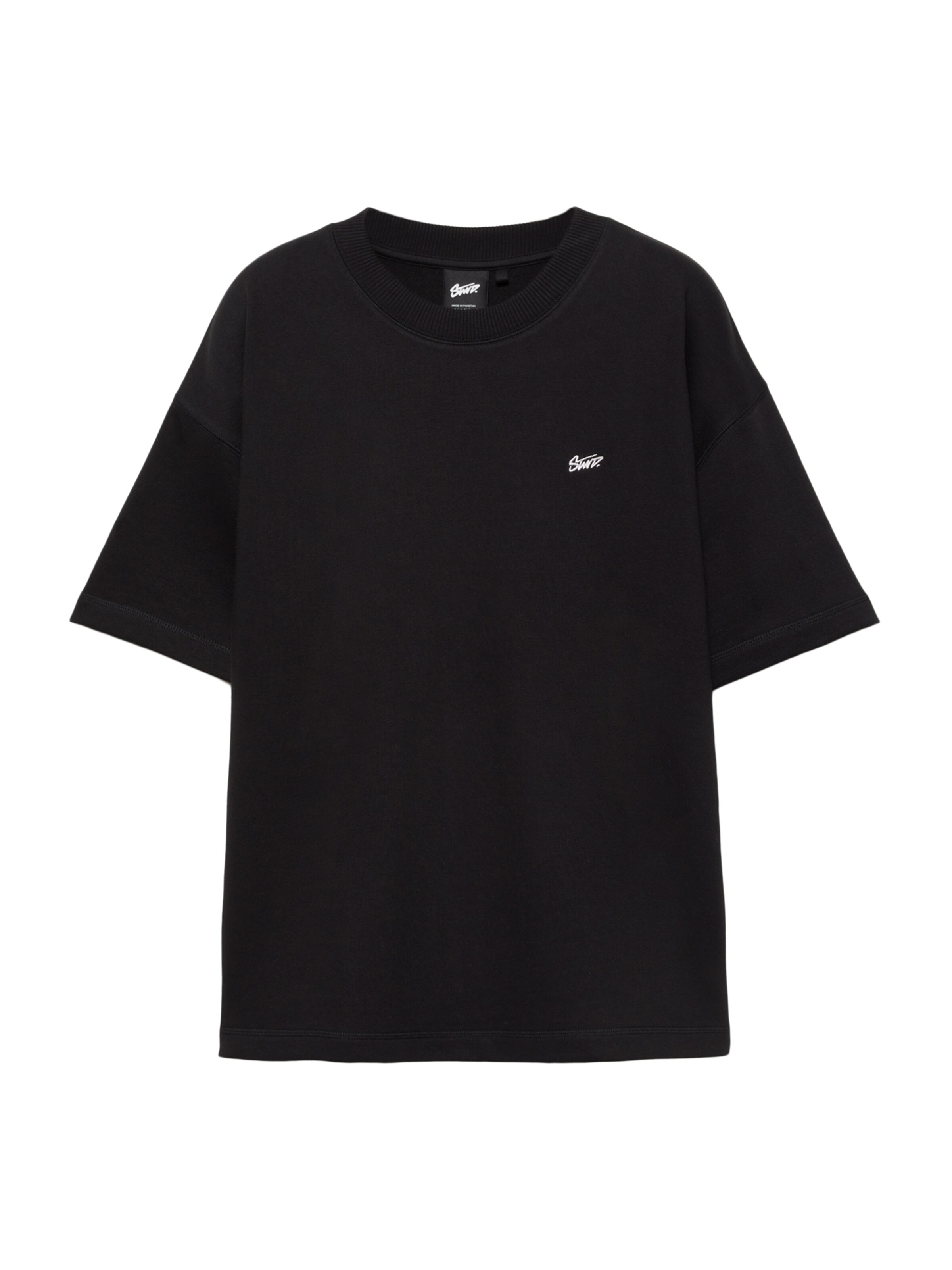 Pull&Bear T-Shirt 'STWD' in Schwarz: Vorderseite