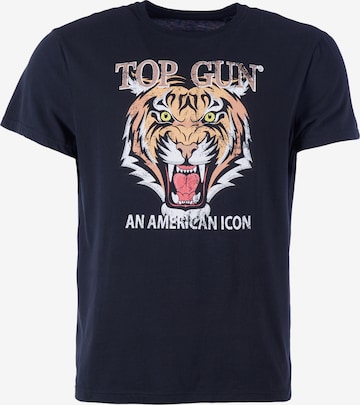 TOP GUN T-Shirt 'TG20213017' in Schwarz: predná strana