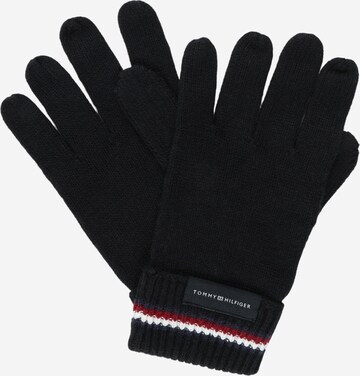 TOMMY HILFIGER Full Finger Gloves in Black: front