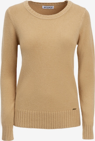 Influencer Neulepaita värissä ruskea: etupuoli