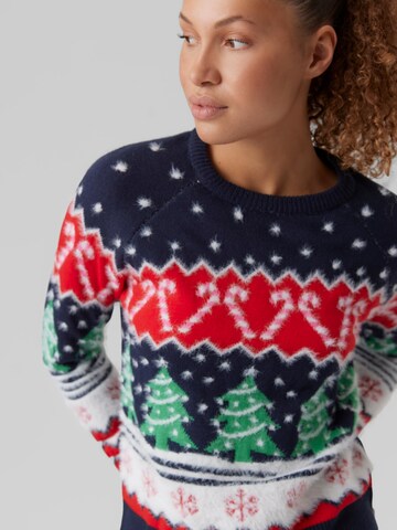 VERO MODA Sweater 'Xmas' in Blue