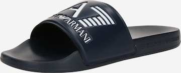 EA7 Emporio Armani Pantofle – modrá: přední strana