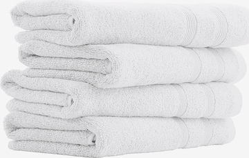 uncover by SCHIESSER Towel 'Brooklyn' in White: front