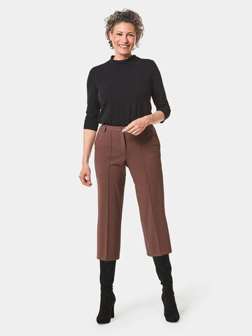 Loosefit Pantalon à plis Goldner en marron