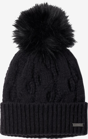 COLUMBIA Beanie 'Columbia Boundless Days Cable Knit Pom Beanie' in Black: front