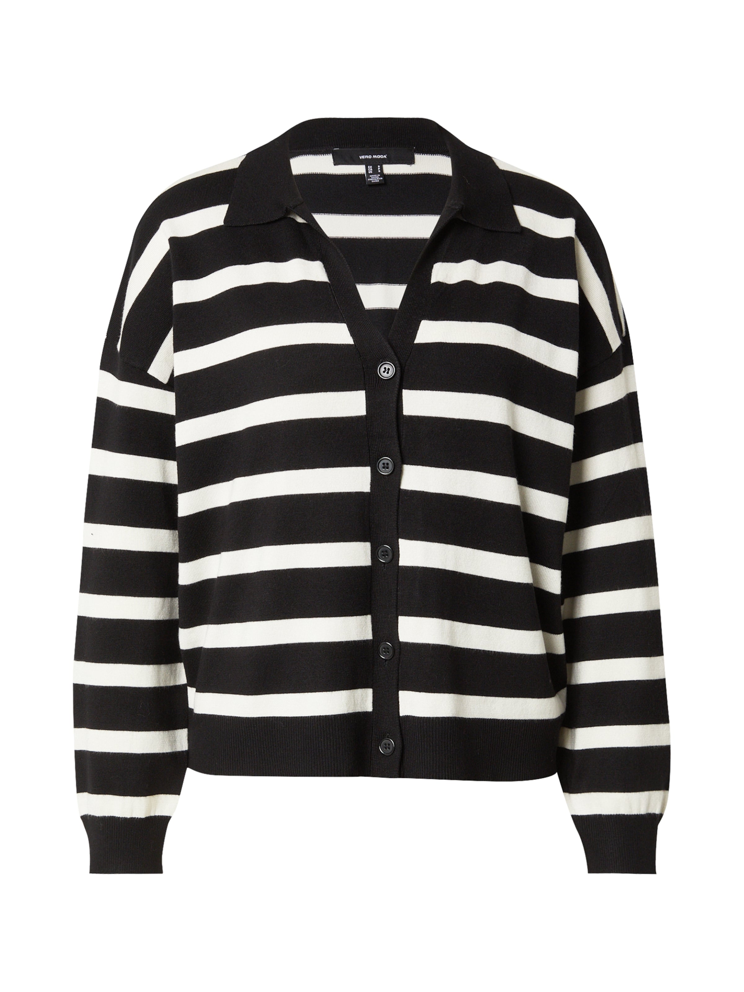 VERO MODA Kampsun must / valge, Tootevaade