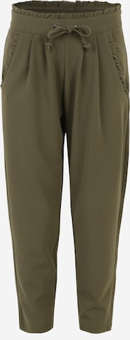 JDY Petite Pleat-Front Pants 'CATIA' in Green: front