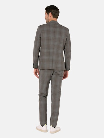 BENVENUTO Slim fit Business-colbert in Bruin