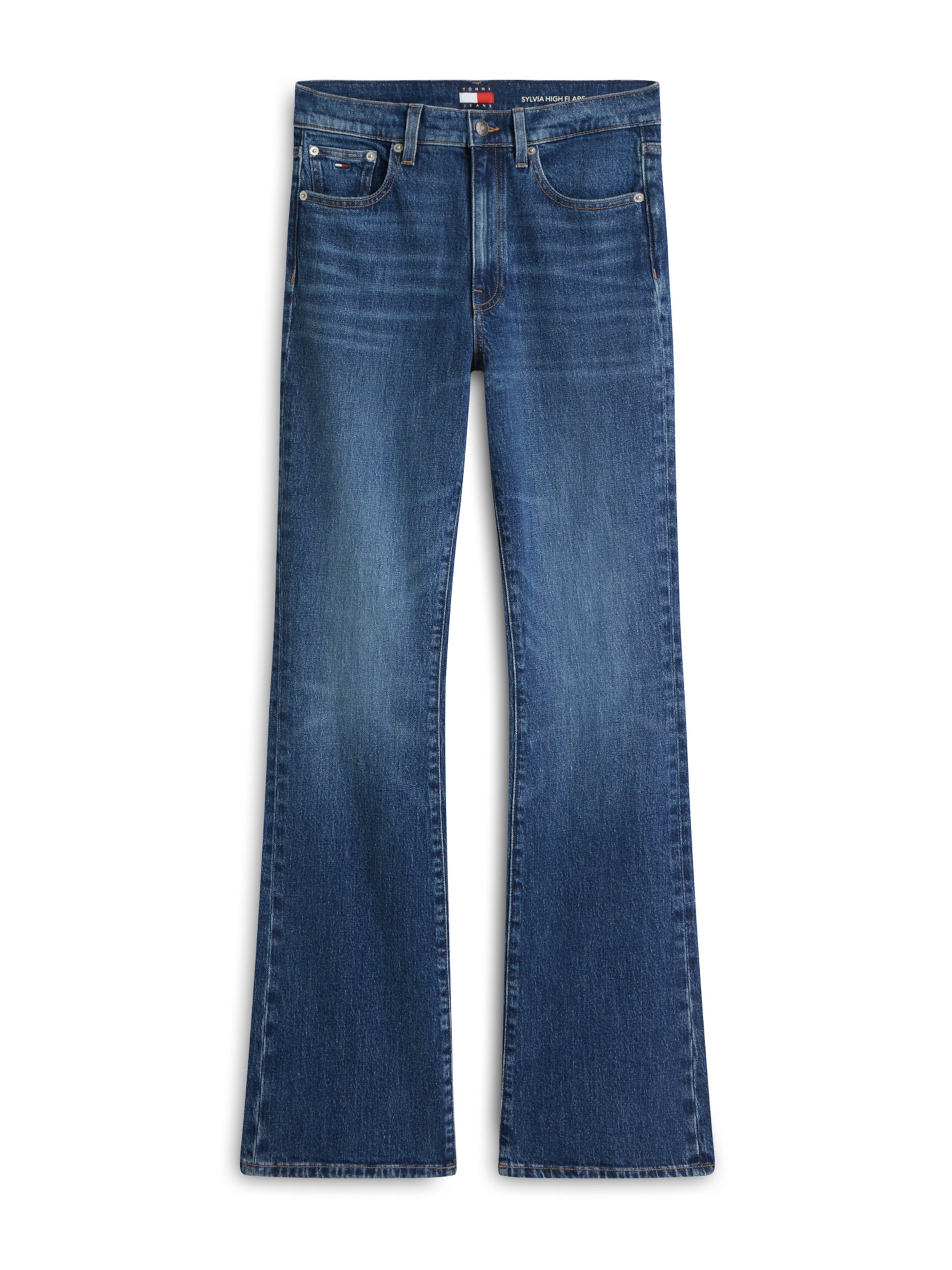Tommy Jeans Bootcut Jeans 'SYLVIA' in Blau: Vorderseite
