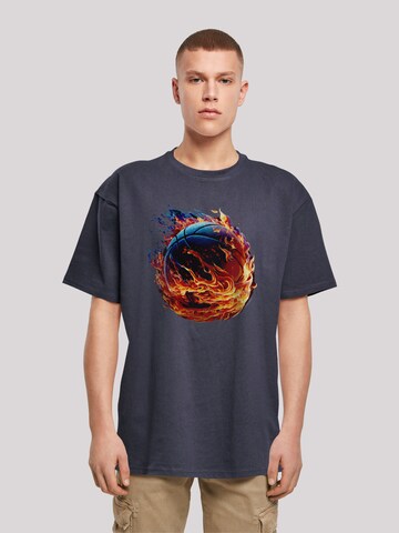 T-Shirt 'Basketball' F4NT4STIC en bleu : devant