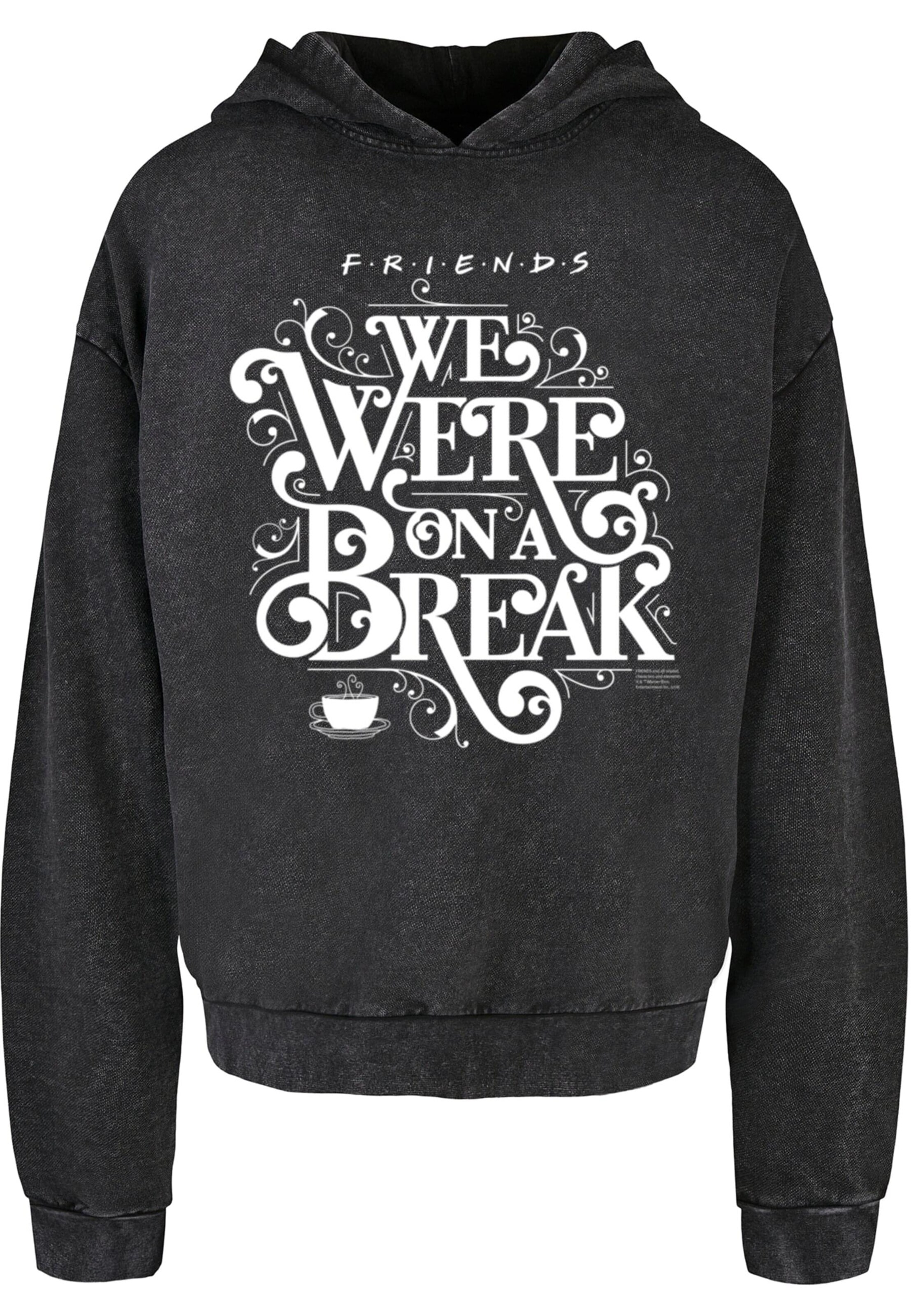 ABSOLUTE CULT Sweatshirt 'Friends - On A Break' in Black: front