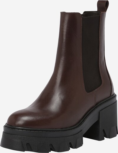Karolina Kurkova Originals Chelsea boots 'Cami' in de kleur Donkerbruin / Zwart, Productweergave
