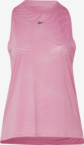 Reebok Sport Sports Top 'Burnout' in Pink: front