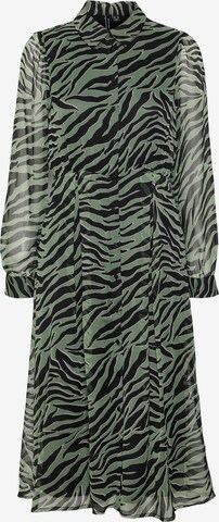 VERO MODA - Vestido camisero 'KAYA' en verde: frente