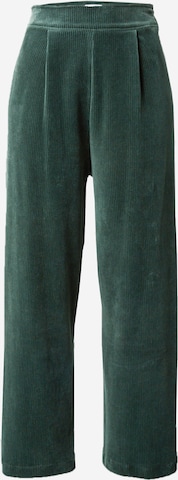 Brava Fabrics Loosefit Παντελόνι πλισέ σε πράσινο: μπροστά