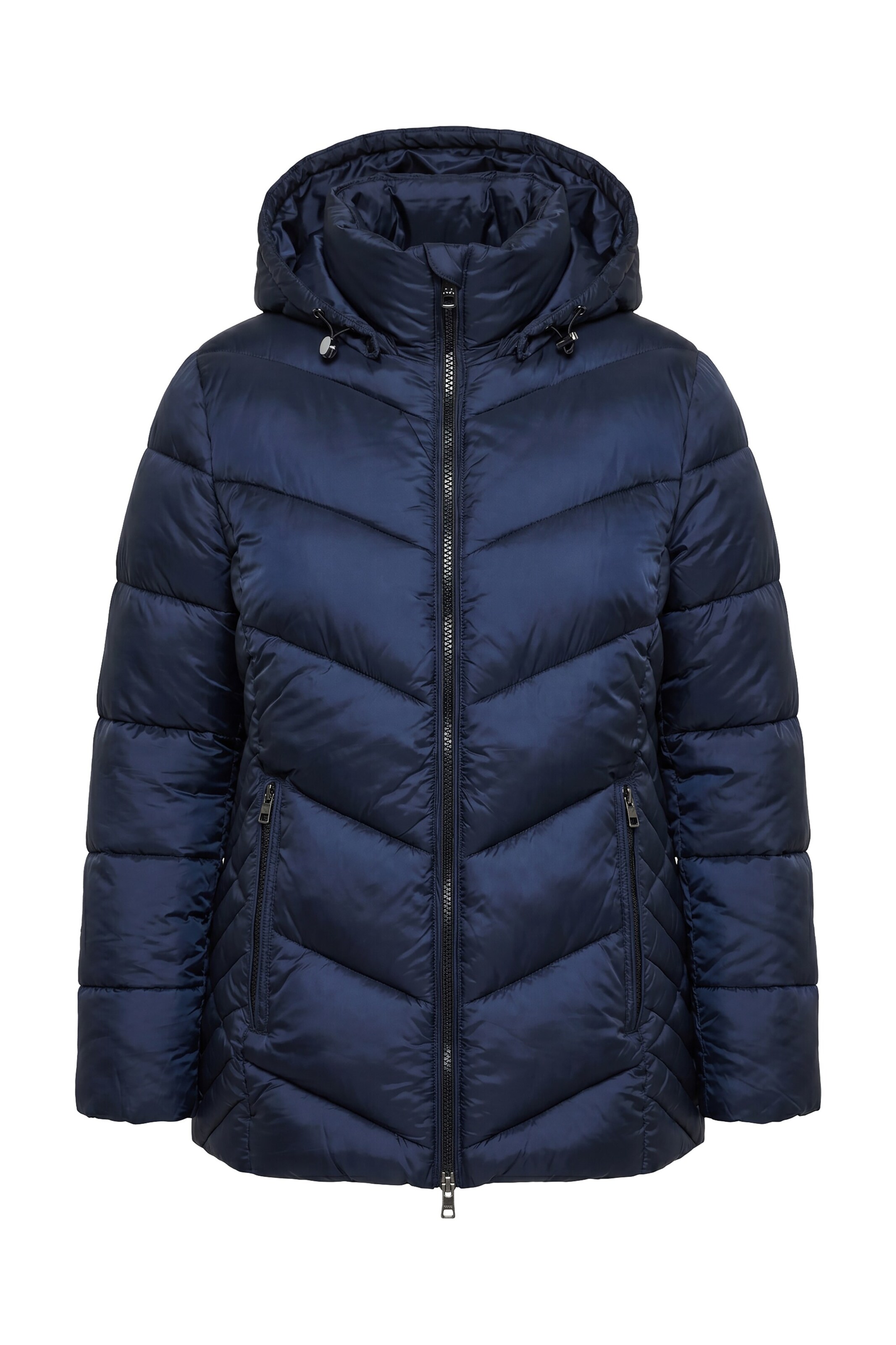 Ulla Popken Between-season jacket in Blue: front