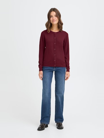 Oxmo Gebreid vest ' OXAIDA ' in Rood