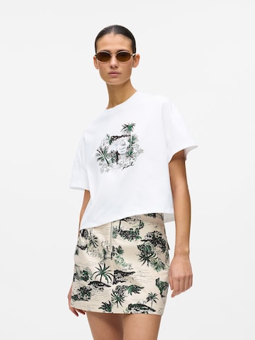 Karl Lagerfeld - Camiseta 'Villa la Vigie' en blanco: frente