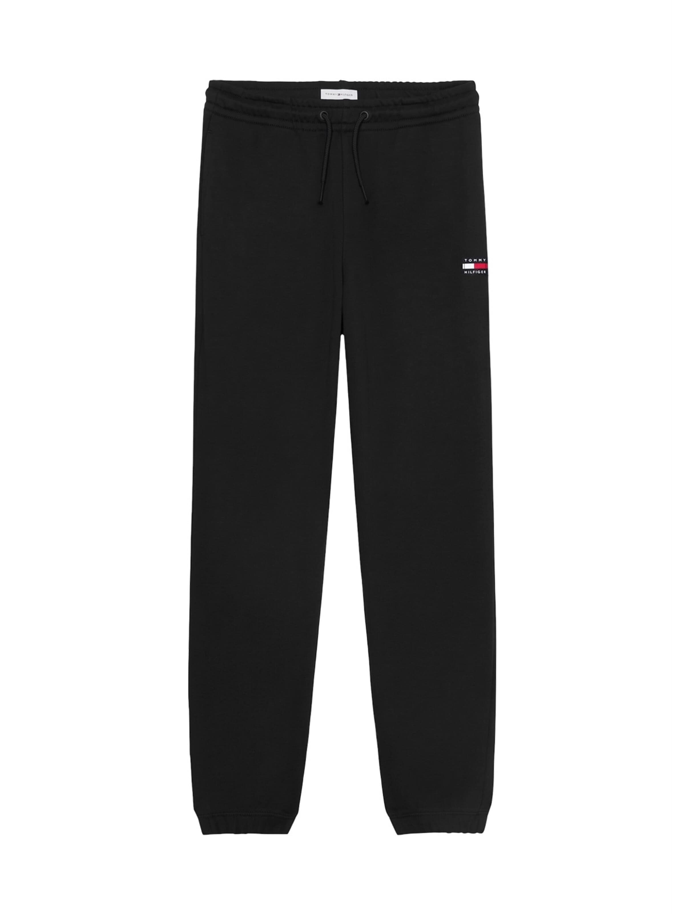 Tommy Hilfiger Kids Regular Pants in Black: front