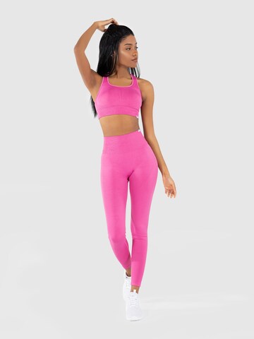 Smilodox Bustier Sport bh 'Aware' in Roze