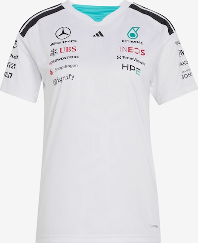 XS dydžio Triko 'Mercedes - Amg Petronas Formula 1 Team' iš ADIDAS SPORTSWEAR, spalva – turkio spalva / vyšninė spalva / juoda / balta, Prekių apžvalga