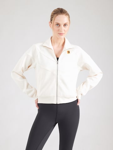 NIKE Αθλητική ζακέτα φούτερ 'HRTGE' σε μπεζ: μπροστά