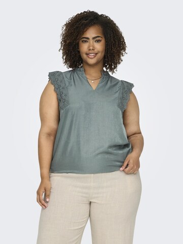 ONLY Carmakoma Top in Groen: voorkant