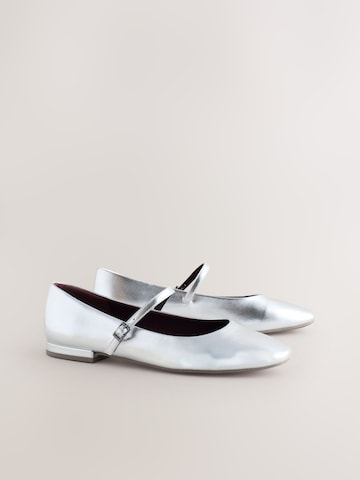 Next Strap ballerina 'Forever Comfort' in Silver
