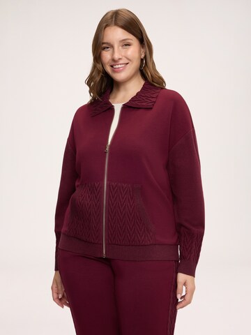 Fiorella Rubino Sweatvest in Rood