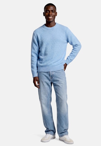 zero Strickpullover mit Rundhalsausschnitt in Blau