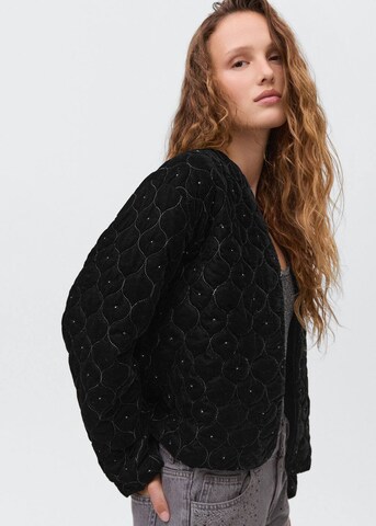 MANGO TEEN Between-Season Jacket 'Cheersbl' in Black