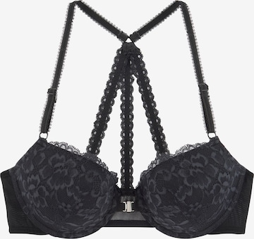 LASCANA Push-up Bra in Black: front