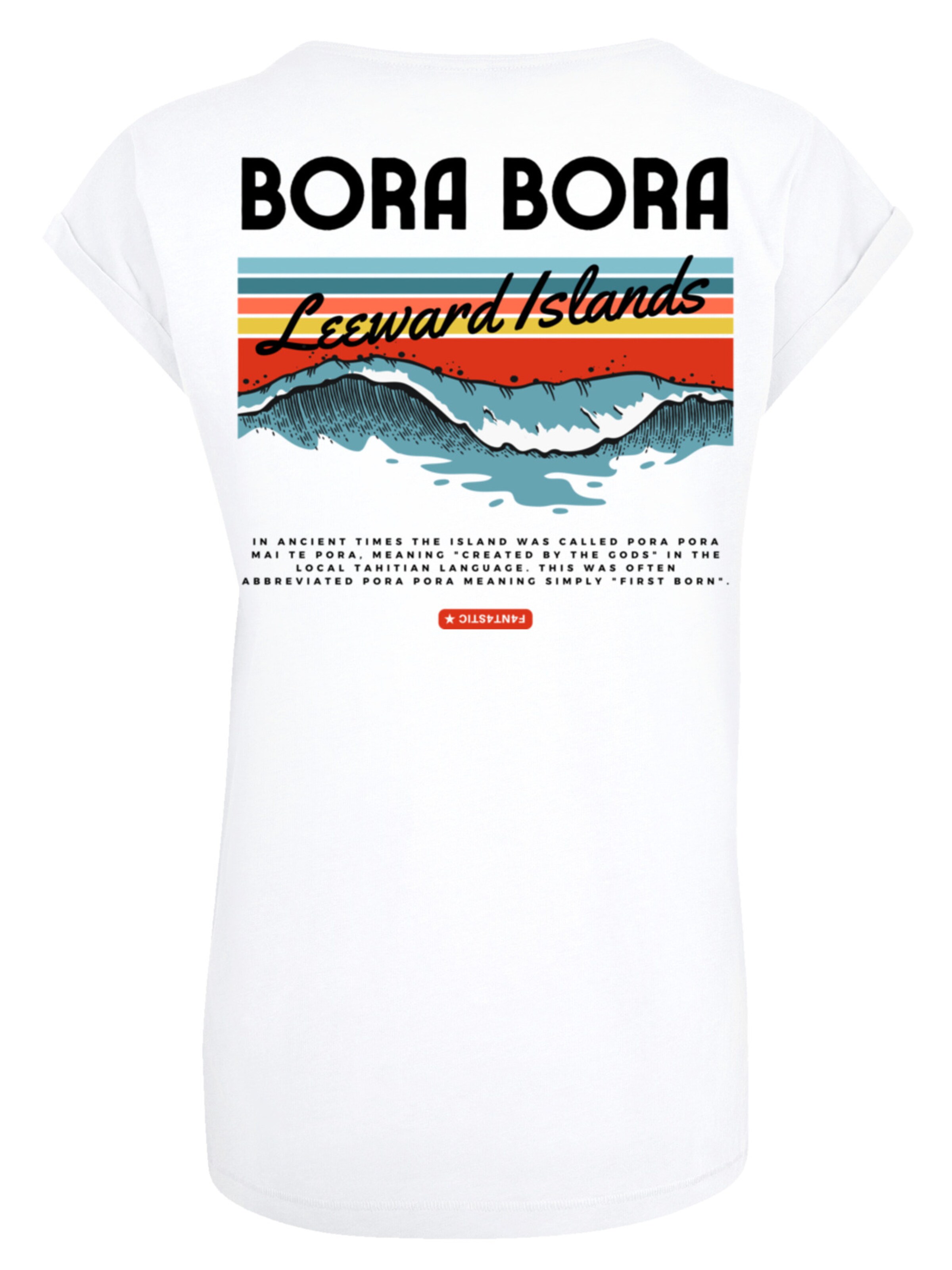 F4NT4STIC Shirt 'Bora Bora Leewards Island' in Wit