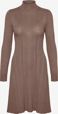 Robes en maille 'SALLY' VERO MODA en marron : devant