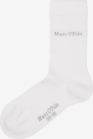 Chaussettes Marc O'Polo en blanc : devant