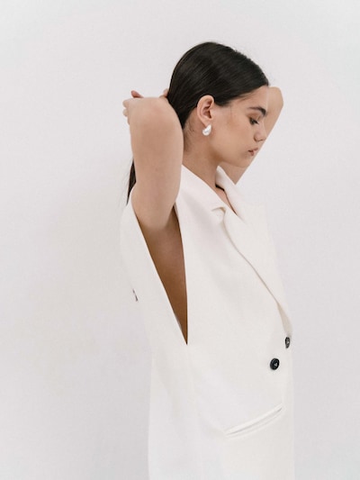 4TAILORS Vest 'Spice It Up' i hvid, Produktvisning