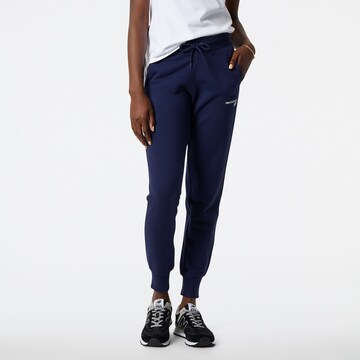 new balance Tapered Sportbroek 'NB Classic Core' in Blauw: voorkant