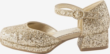 Next Sandal i guld: framsida