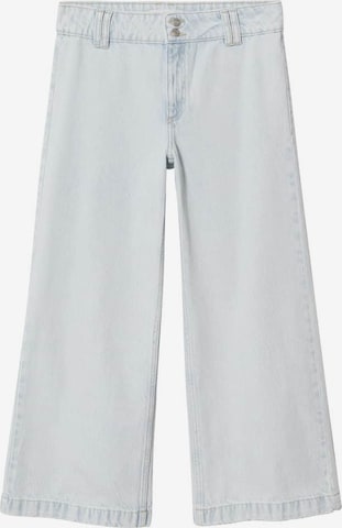 MANGO Wide Leg Jeans i blå: forside