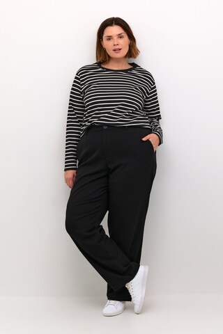 T-shirt 'KC Winni' KAFFE CURVE en noir