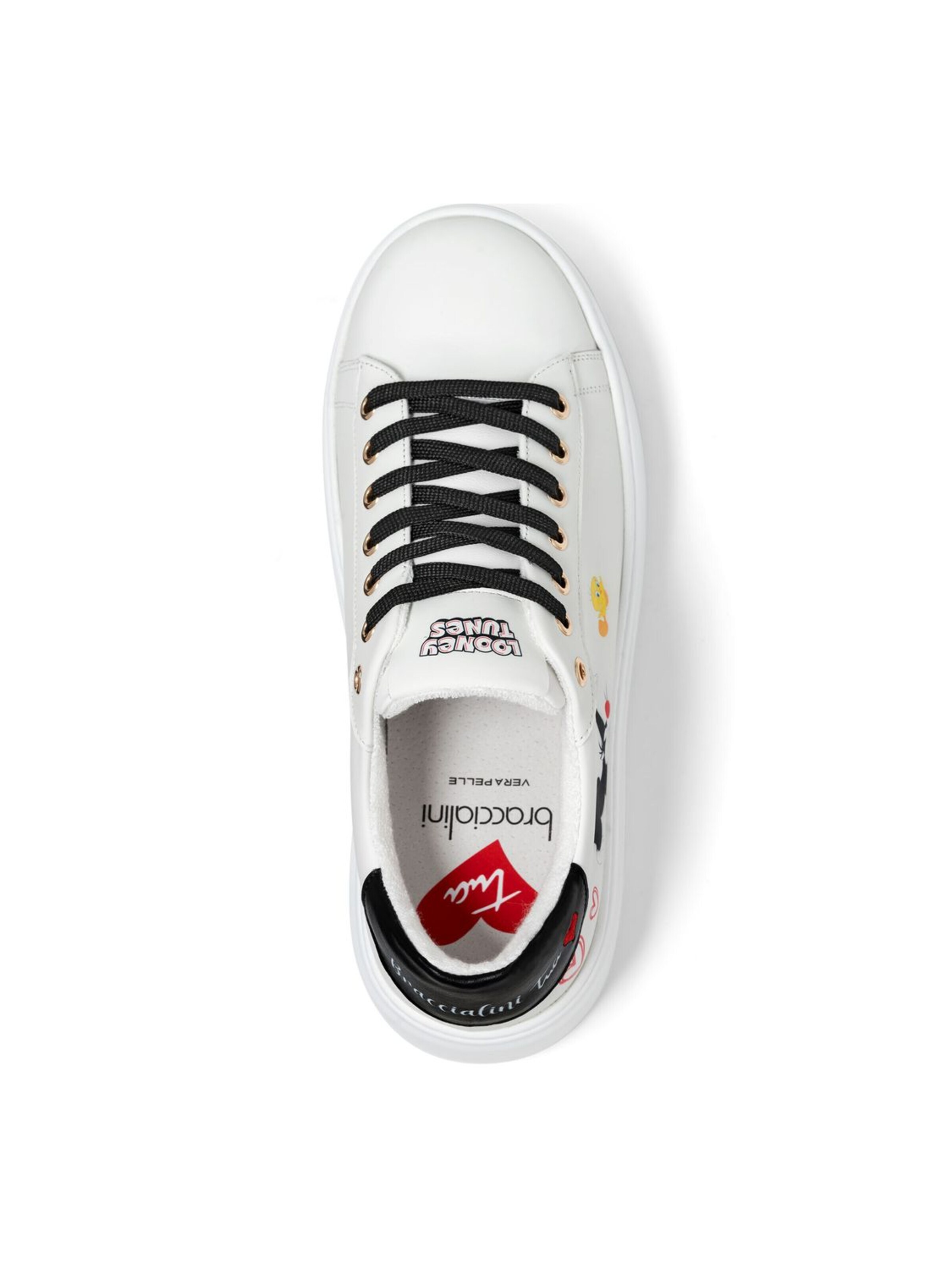 Sneaker bassa 'Sneakers Looney Tunes' di Braccialini in bianco