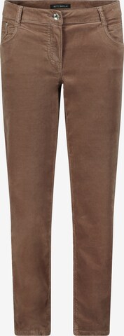 Betty Barclay Slimfit Broek in Bruin: voorkant