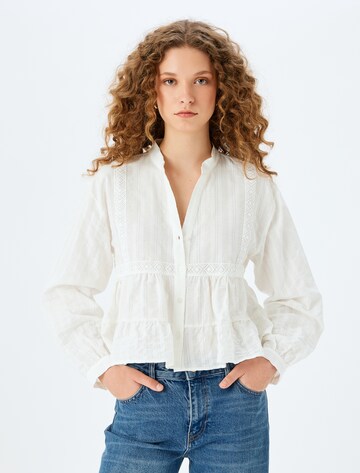 Koton Bluse in Beige: Vorderseite