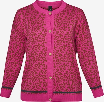 ADIA fashion Knit Cardigan 'ADIA' in Pink: front