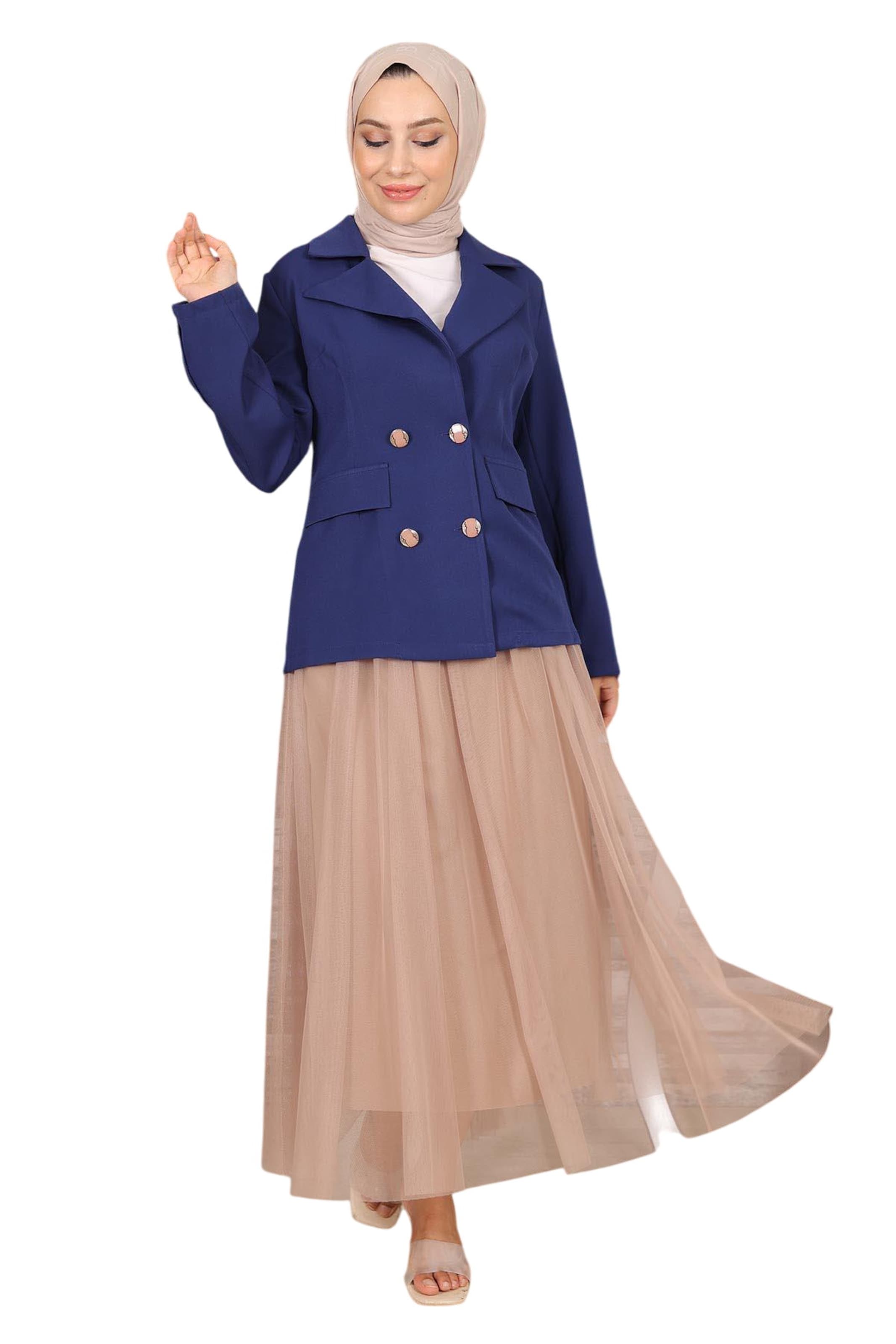 MODAMIHRAM Suit in Blue: front