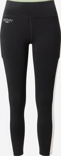 Pantaloni sport DKNY Performance pe negru / alb, Vizualizare produs