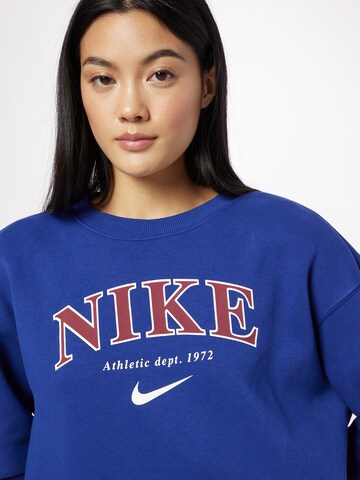 Bluză de molton de la Nike Sportswear pe albastru