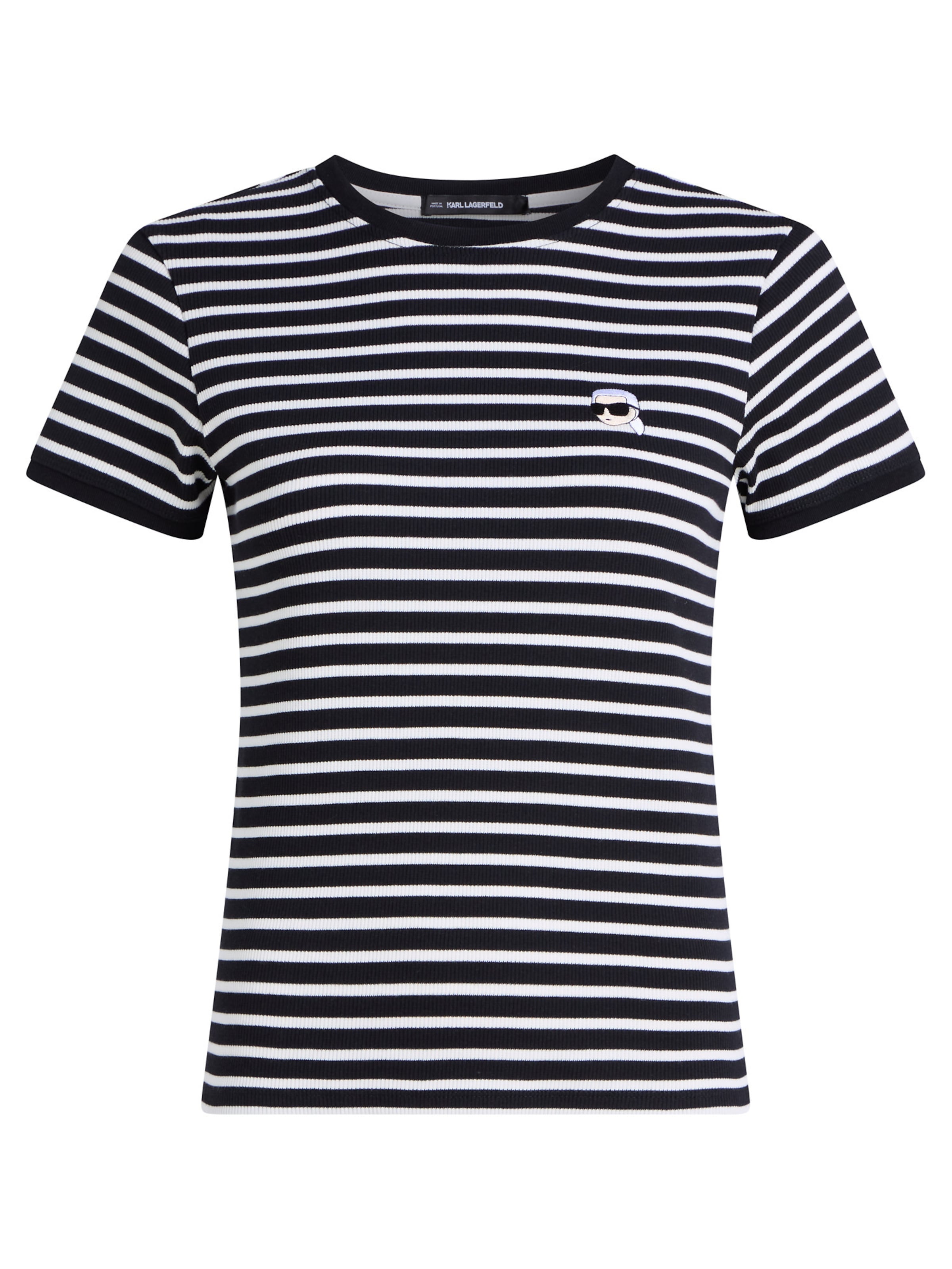 Karl Lagerfeld Футболка &#x27;Ikon&#x27; в Черный: спереди