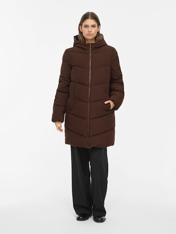 VILA Winter coat 'VILAVENDER' in Brown: front