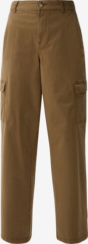 s.Oliver Wide leg Cargo trousers in Green: front